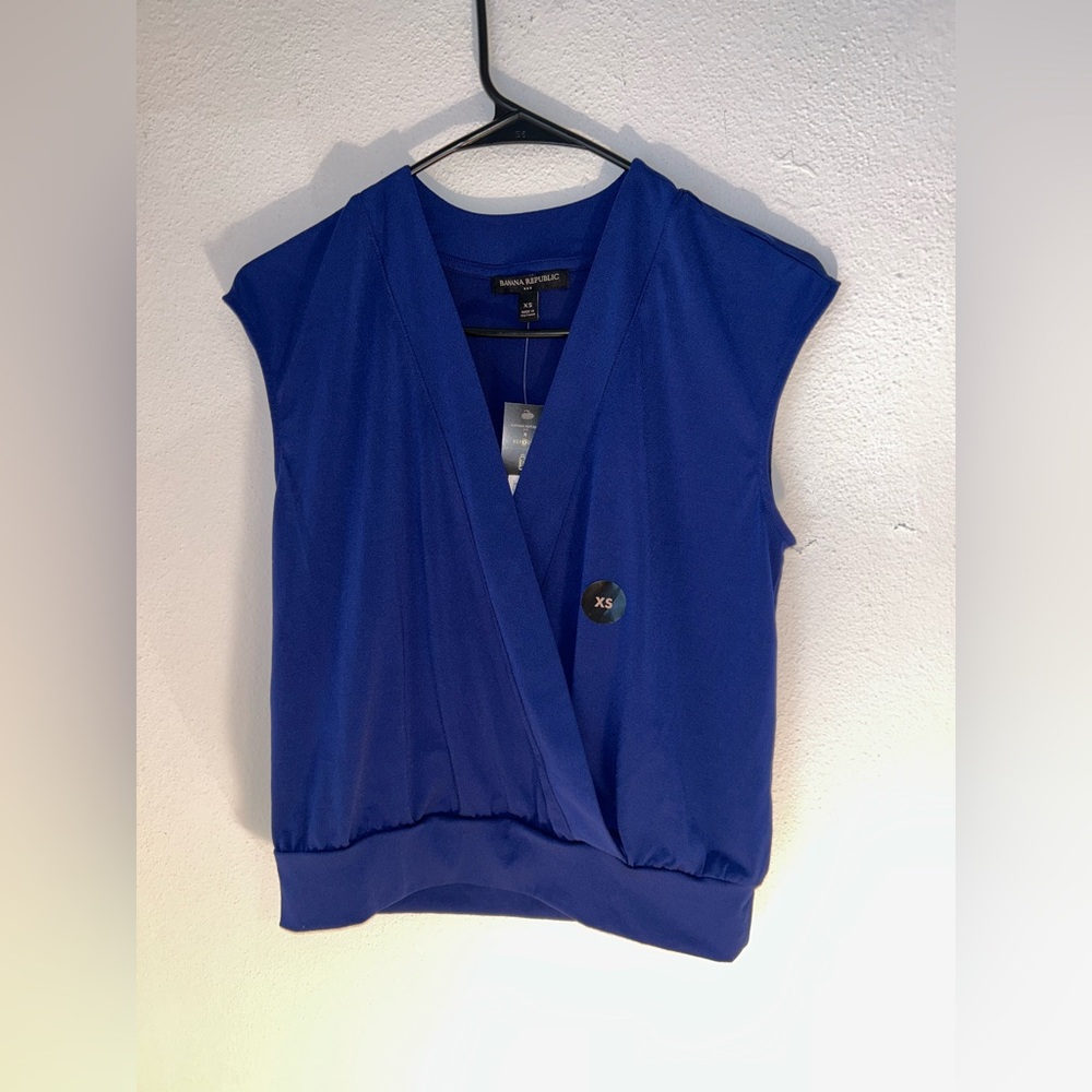 Banana Republic Blue Blouse Size Xsmall